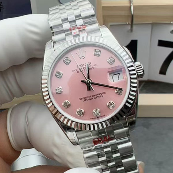 【GS工場出品】2236搭載 デイトジャストM278274-0032 ピンク文字盤 ロレックスコピー時計 